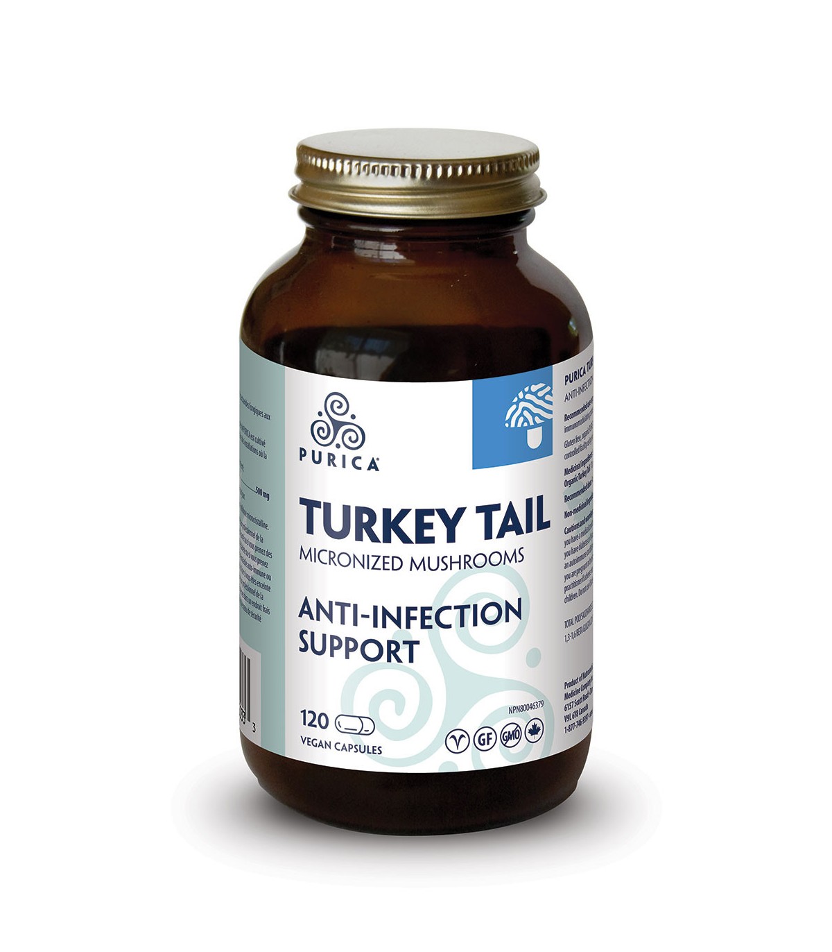Purica Turkey Tail (Coriolus) 120 Vegi Capsules | Unbeatable Prices, Daily Deals | VITASHOP