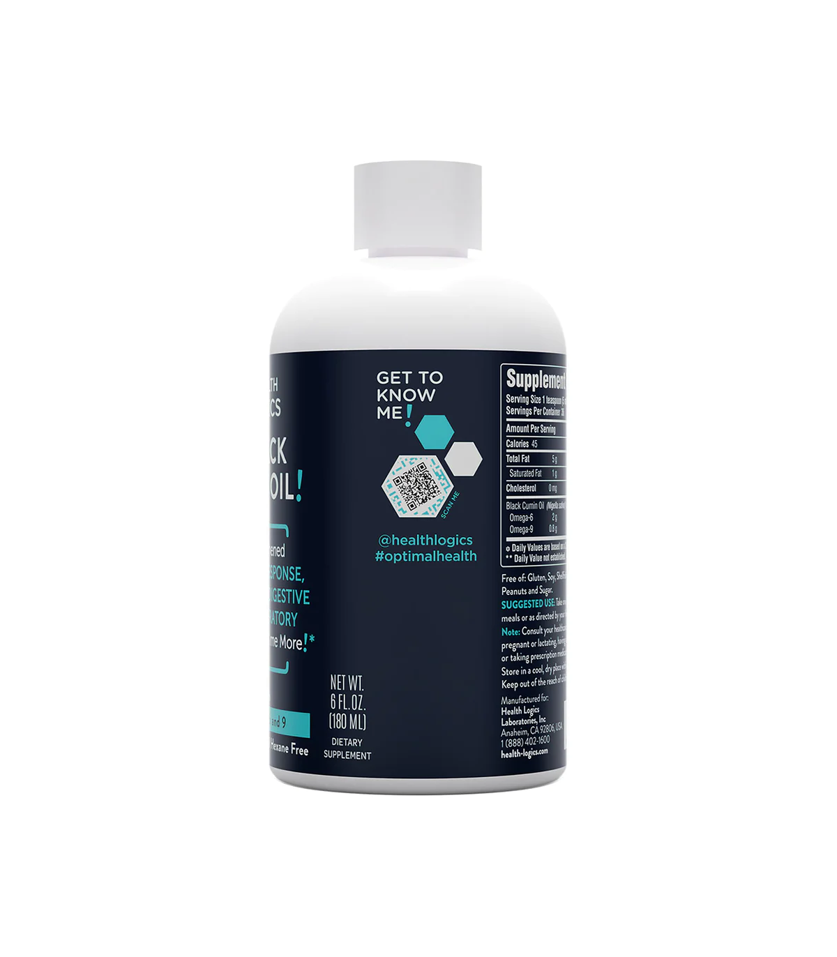 Biocell Health Logics Black Cumin Seed Oil 180 ml | Unbeatable Prices, Daily Deals | VITASHOP