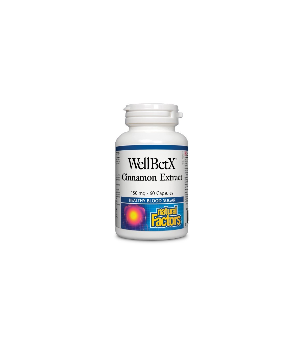 Natural Factors WellBetX Cinnamon Extract 150 mg, 60 Capsules | Unbeatable Prices, Daily Deals | VITASHOP