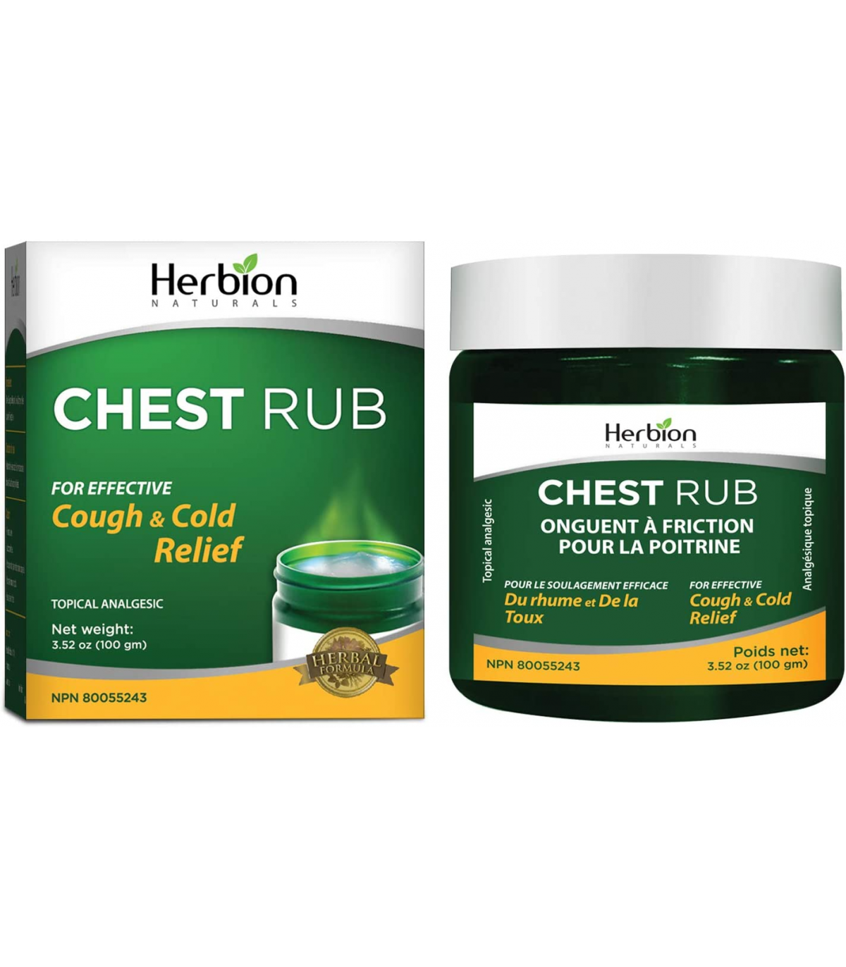 Herbion 허바이온 Herbion 올 내추럴 체스트 럽 100g | 매일 업데이트되는 특가 상품 | VITASHOP