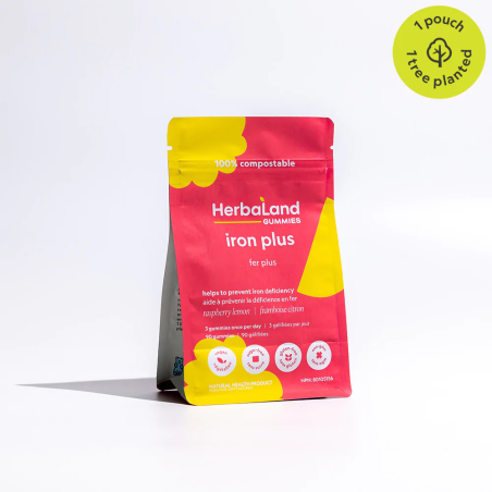 Iron Plus Raspberry Lemon 90 Gummies | Safest & Easiest Shopping Vitamins Online | VITASHOP