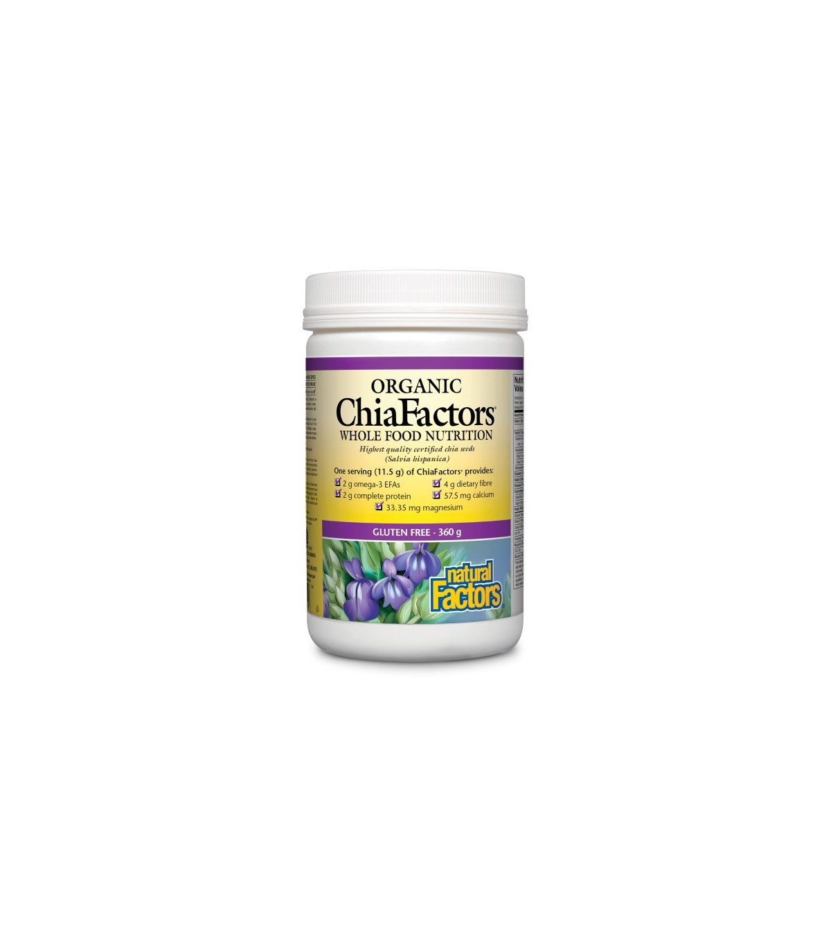 Natural Factors Organic ChiaFactors, 360 g | 每天不同折扣, 全网最低价格 | 种类齐全的保健品店铺 VITASHOP, 只有你想不到, 没有你买不到 !