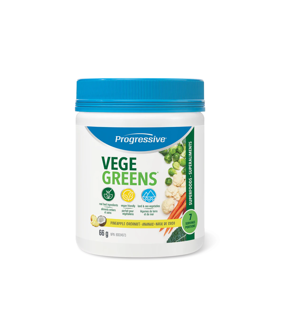 VegeGreens Pineapple Coconut Trial Size Pine Coco 66 g | Safest & Easiest Shopping Vitamins Online | VITASHOP