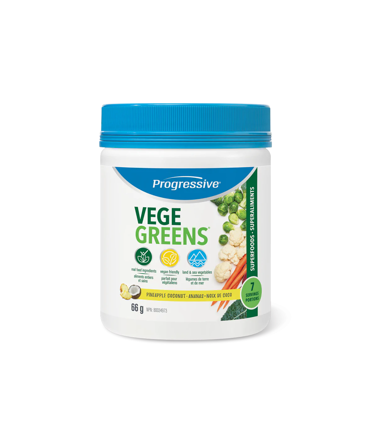 VegeGreens Pineapple Coconut Trial Size Pine Coco 66 g | Safest & Easiest Shopping Vitamins Online | VITASHOP