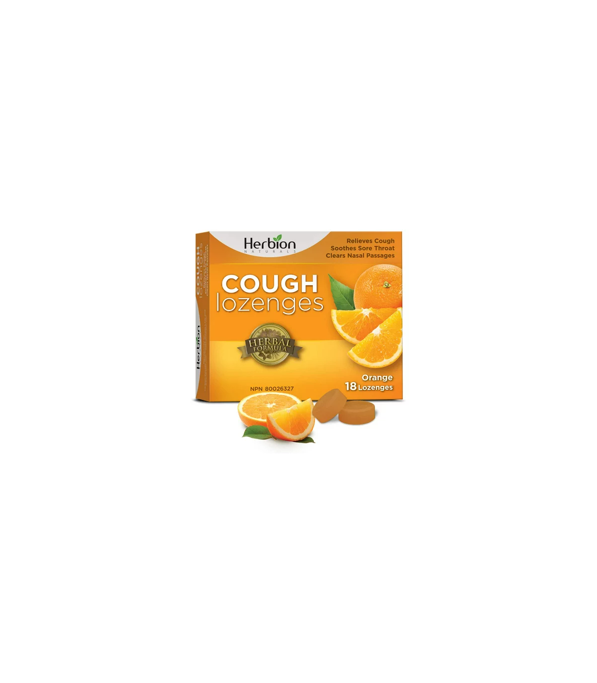 Herbion Orange Cough 18 Lozenges | Safest & Easiest Shopping Vitamins Online | VITASHOP