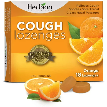 Herbion Orange Cough 18 Lozenges | Safest & Easiest Shopping Vitamins Online | VITASHOP
