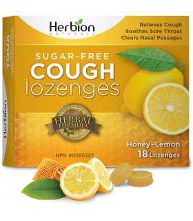 Herbion Sugar Free Honey Lemon 18 Lozenges * 6box | Safest & Easiest Shopping Vitamins Online | VITASHOP