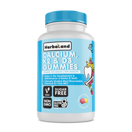 HerbaLand Gummies For Adults Calcium K2 D3 90 Gummies | 每天不同折扣, 全网最低价格 | 种类齐全的保健品店铺 VITASHOP, 只有你想不到, 没有你买不到 !