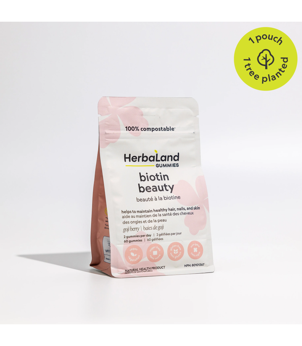 HerbaLand Gummies For Adults Biotin Beauty 60 Gummies | Unbeatable Prices, Daily Deals | VITASHOP