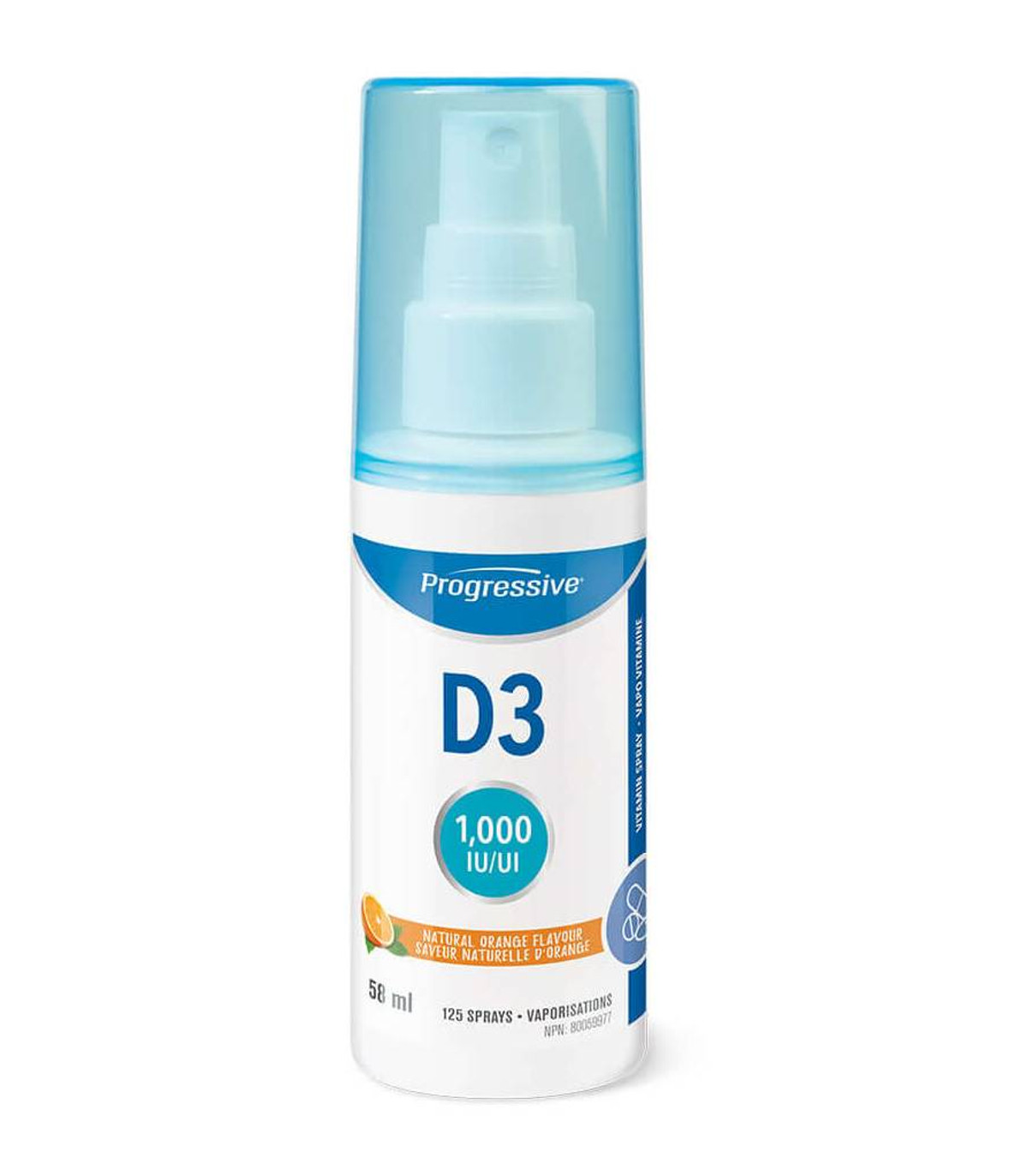 Progressive Nutritionals 프로그레시브 뉴트리션스 D3 스프레이 내추럴 오렌지 58ml 스프레이 | 매일 업데이트되는 특가 상품 | VITASHOP