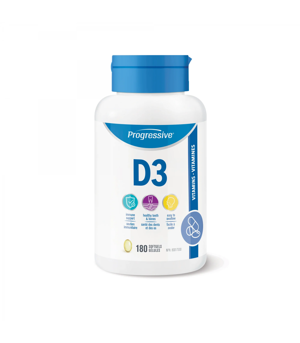 Progressive Nutritionals Vitamin D3 180 Softgels | 每天不同折扣, 全网最低价格 | 种类齐全的保健品店铺 VITASHOP, 只有你想不到, 没有你买不到 !
