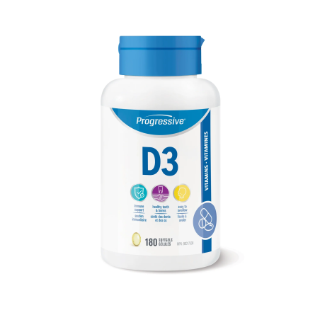 Progressive Nutritionals Vitamin D3 180 Softgels | 每天不同折扣, 全网最低价格 | 种类齐全的保健品店铺 VITASHOP, 只有你想不到, 没有你买不到 !