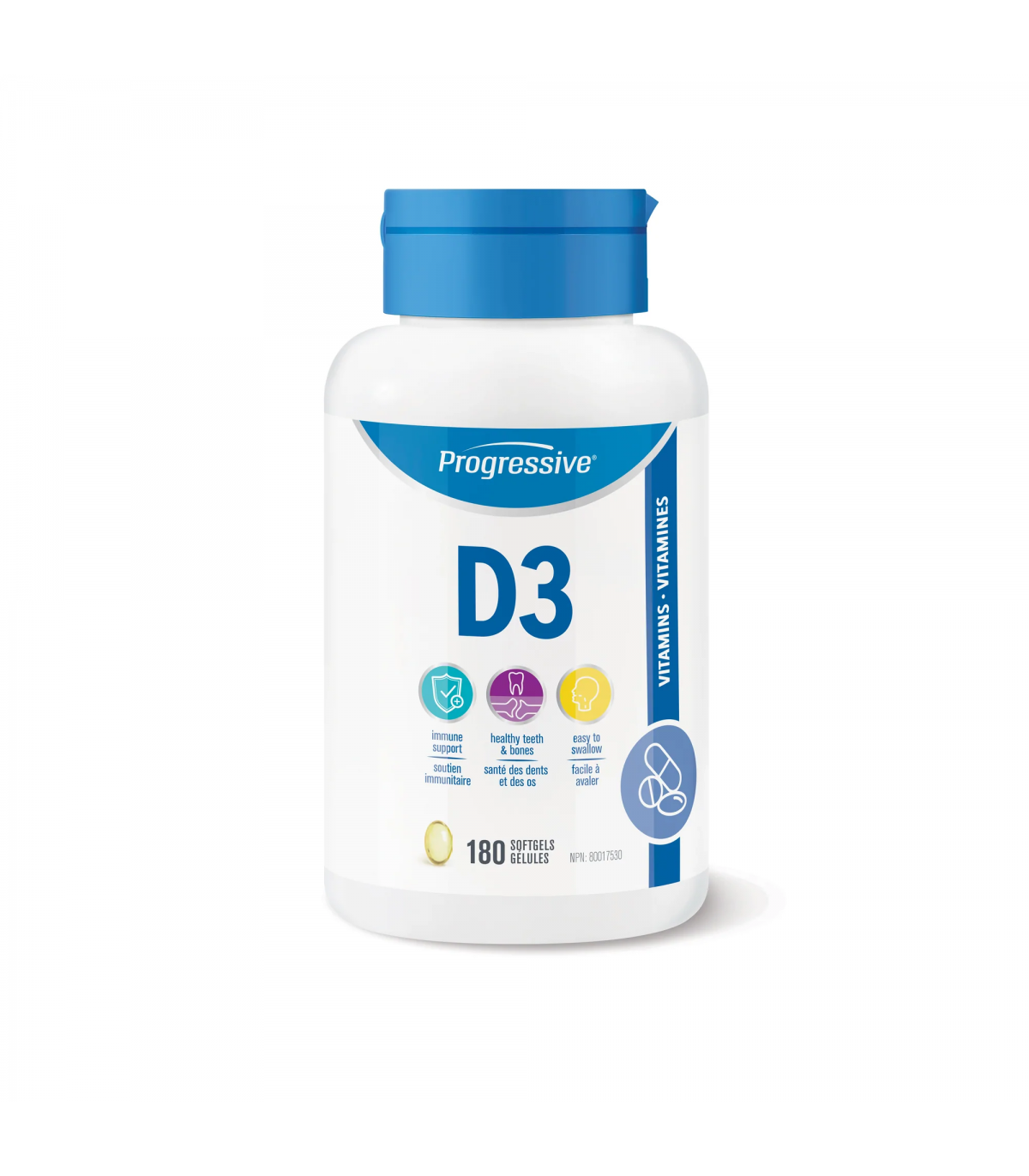 Progressive Nutritionals Vitamin D3 180 Softgels | 每天不同折扣, 全网最低价格 | 种类齐全的保健品店铺 VITASHOP, 只有你想不到, 没有你买不到 !