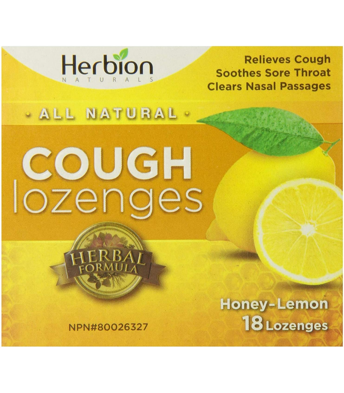 Honey Lemon Cough 18 Lozenges | Safest & Easiest Shopping Vitamins Online | VITASHOP