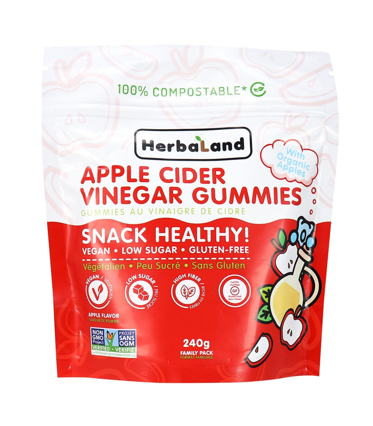 HerbaLand Apple Cider Eco Sized 6 x 240 g | 每天不同折扣, 全网最低价格 | 种类齐全的保健品店铺 VITASHOP, 只有你想不到, 没有你买不到 !