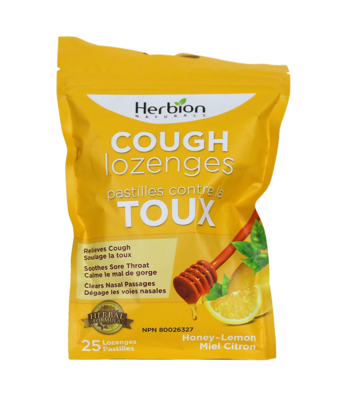 Honey Lemon Cough Pouches 25 Lozenges | Safest & Easiest Shopping Vitamins Online | VITASHOP