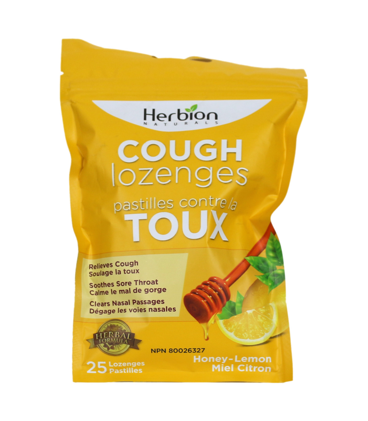 Honey Lemon Cough Pouches 25 Lozenges | Safest & Easiest Shopping Vitamins Online | VITASHOP
