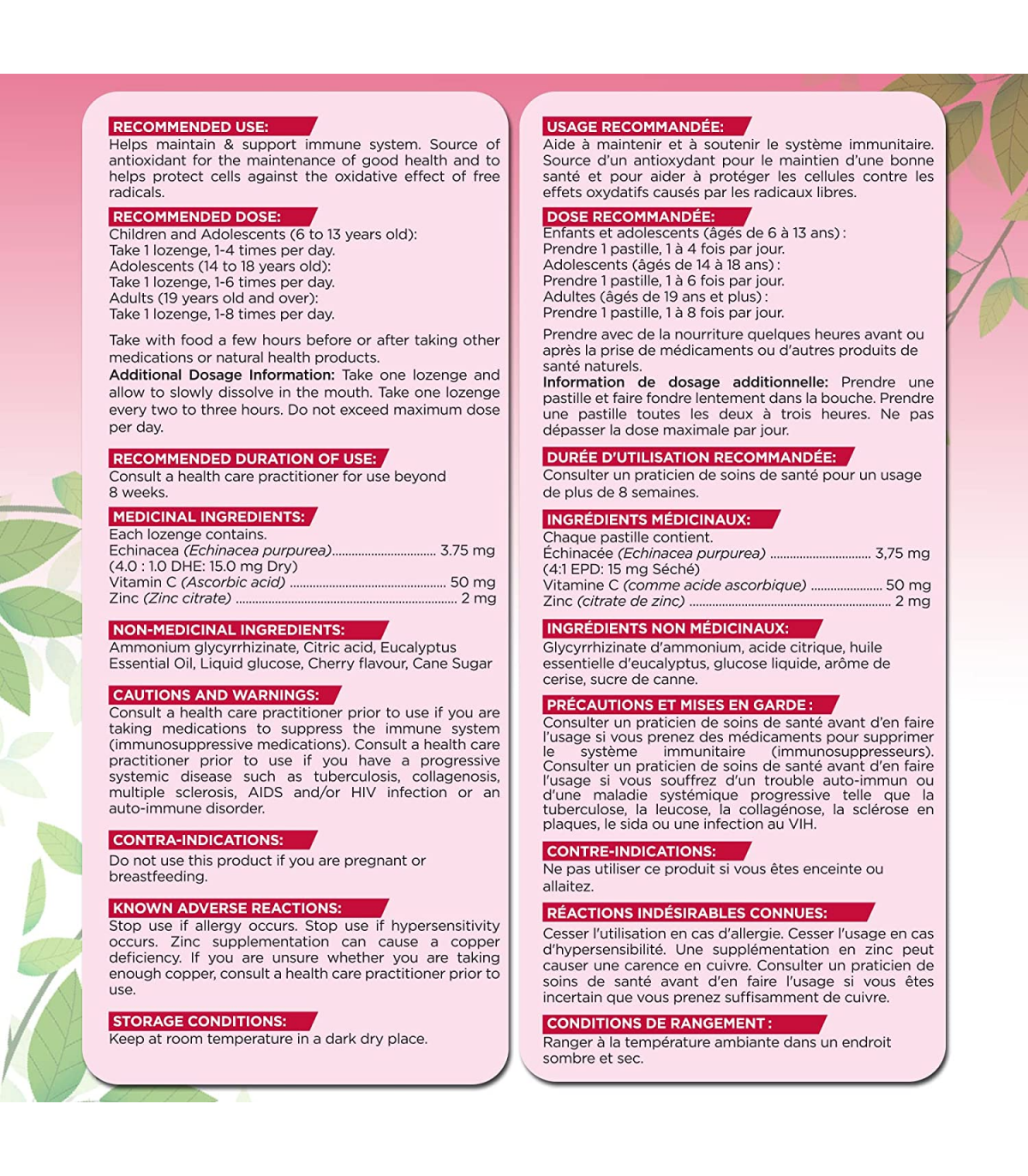 Herbion Immunity Cherry 25 Lozenges | Unbeatable Prices, Daily Deals | VITASHOP