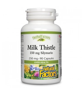 Natural Factors HerbalFactors Milk Thistle, 90 Capsules | 每天不同折扣, 全网最低价格 | 种类齐全的保健品店铺 VITASHOP, 只有你想不到, 没有你买不到 !