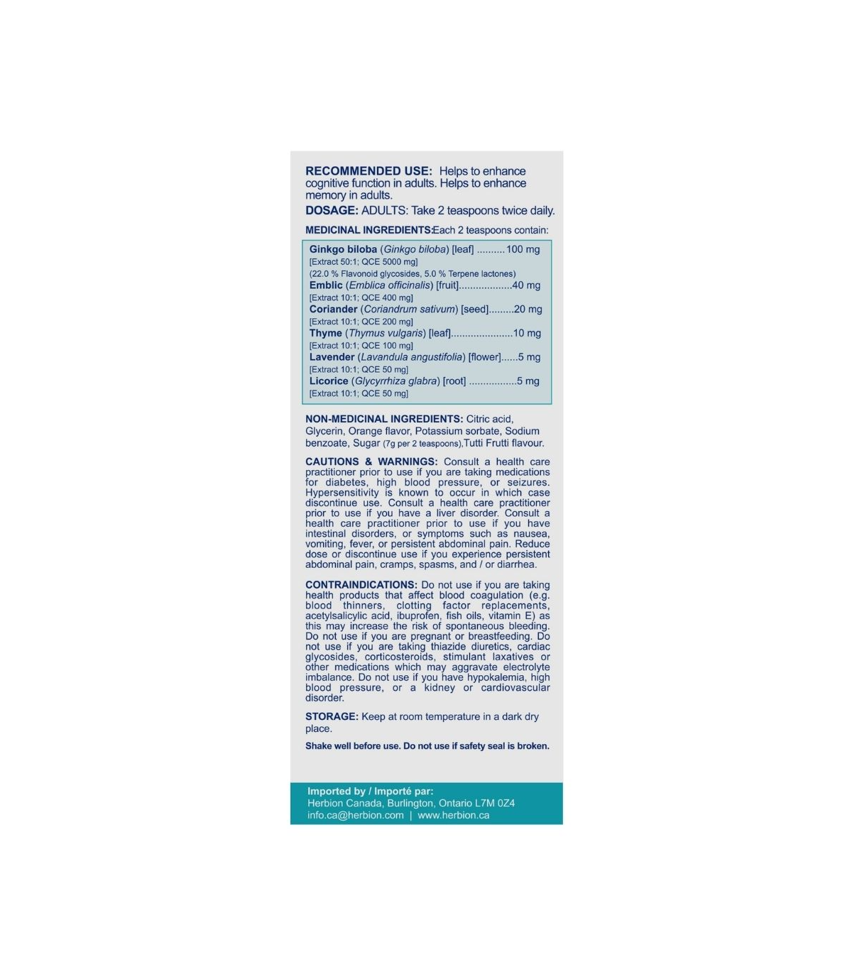 Herbion Memory Enhancer Syrup 150 ml | Unbeatable Prices, Daily Deals | VITASHOP