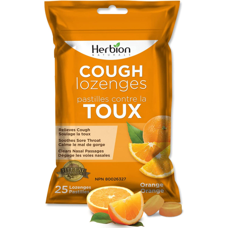 Orange Cough Pouches 25 Lozenges | Safest & Easiest Shopping Vitamins Online | VITASHOP