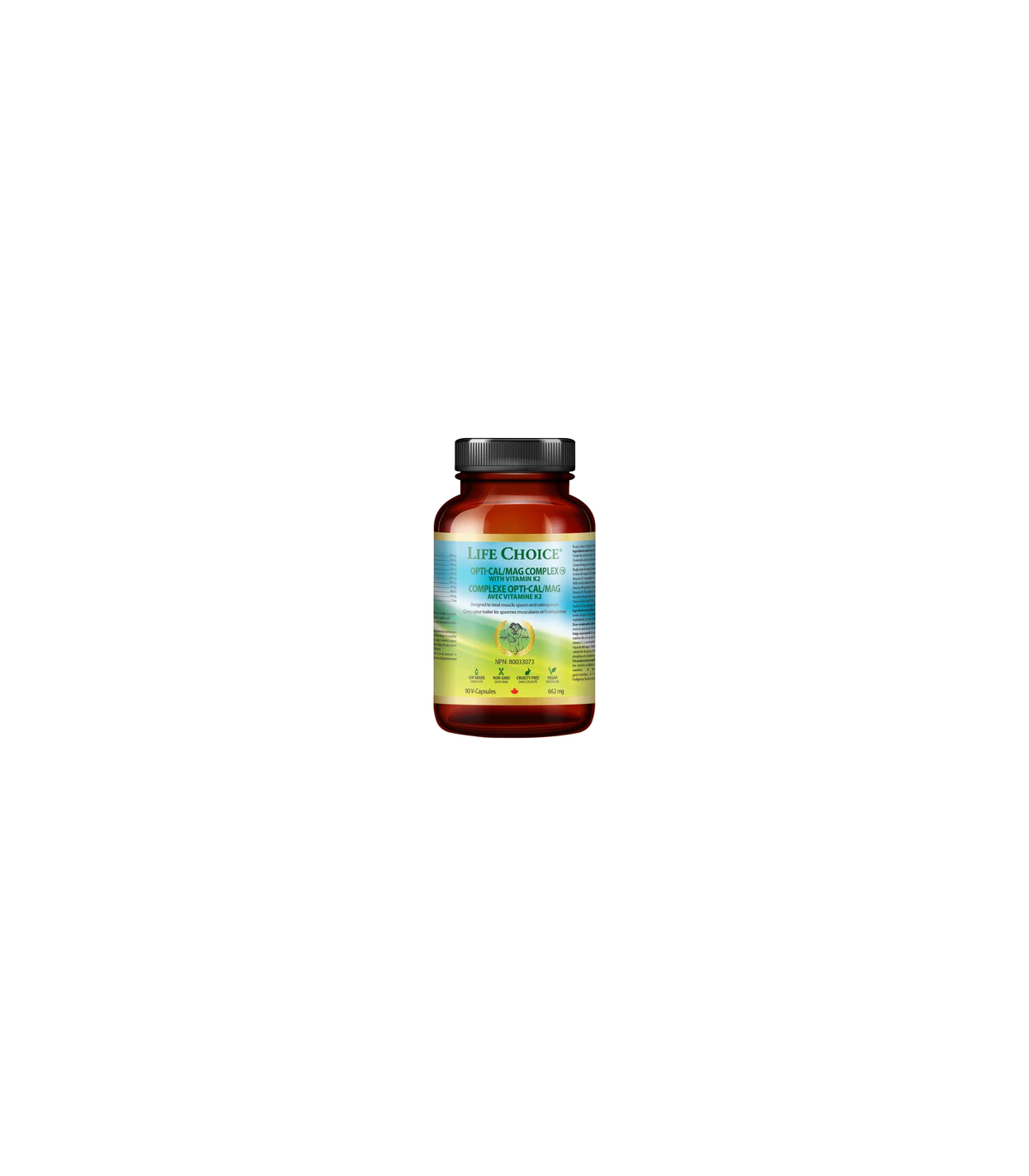 LIFE CHOICE 라이프 초이스 Opti-Cal/Mag With 비타민 K2 90 식물성 캡슐 | 매일 업데이트되는 특가 상품 | VITASHOP