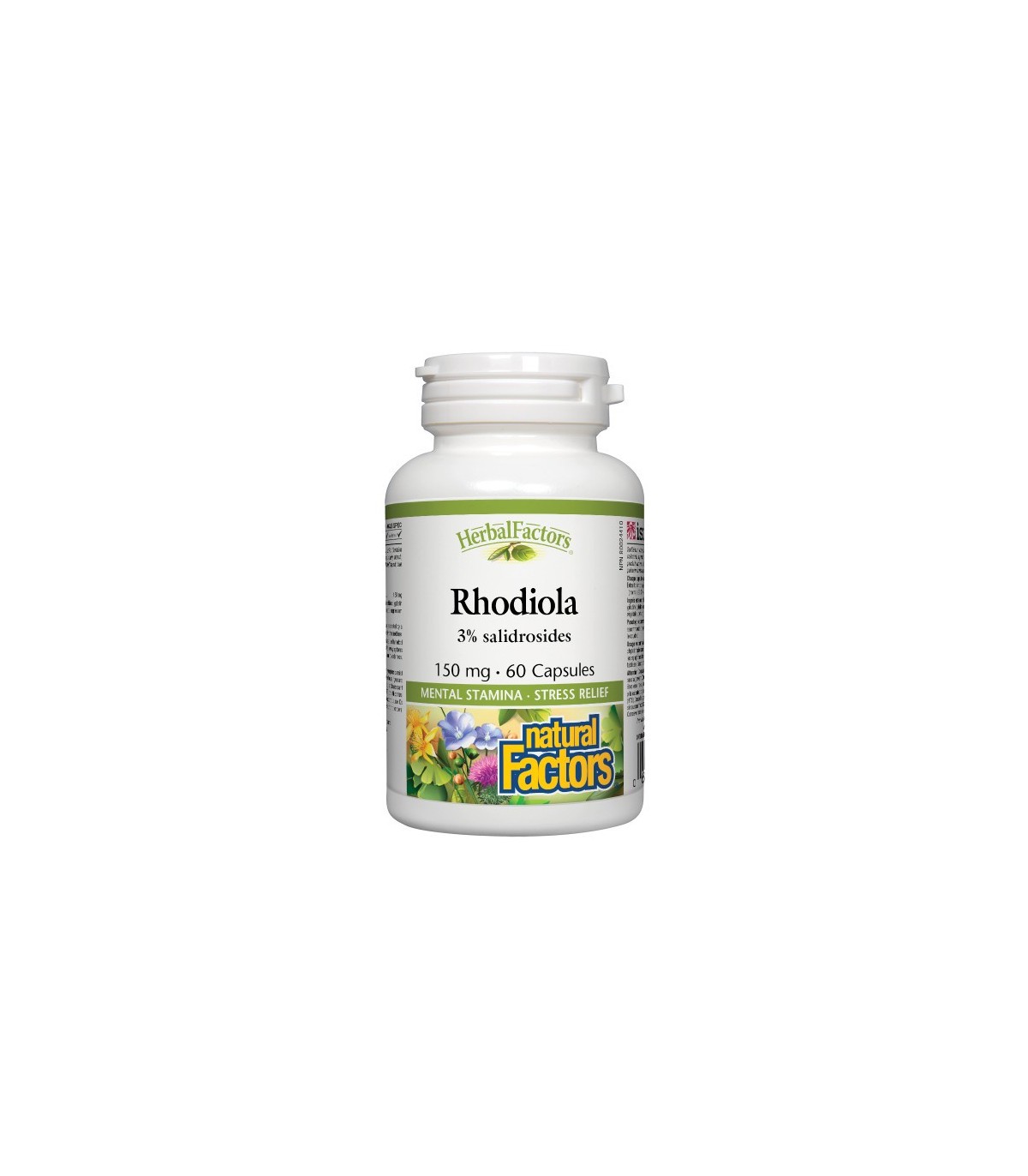 Natural Factors 내추럴 팩터스 HerbalFactors 로디올라 150 mg, 60 캡슐 | 매일 업데이트되는 특가 상품 | VITASHOP