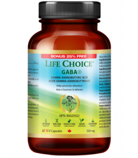 LIFE CHOICE 라이프 초이스 Gaba 500 mg 60 식물성 캡슐 | 매일 업데이트되는 특가 상품 | VITASHOP