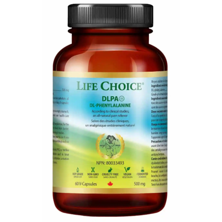 LIFE CHOICE 라이프 초이스 DL-페닐알라닌 500 mg 60 식물성 캡슐 | 매일 업데이트되는 특가 상품 | VITASHOP