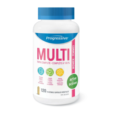 Progressive Nutritionals 프로그레시브 뉴트리션스 활동적인 여성을 위한 멀티 비타민 & 미네랄 120캡슐 | 매일 업데이트되는 특가 상품 | VITASHOP