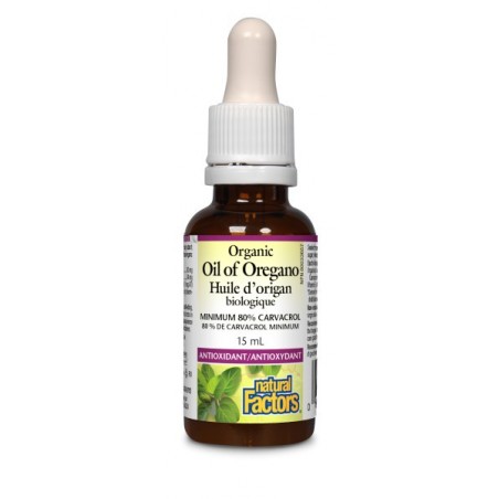 Natural Factors 내추럴 팩터스 유기농 오레가노 오일, 15mL | 매일 업데이트되는 특가 상품 | VITASHOP