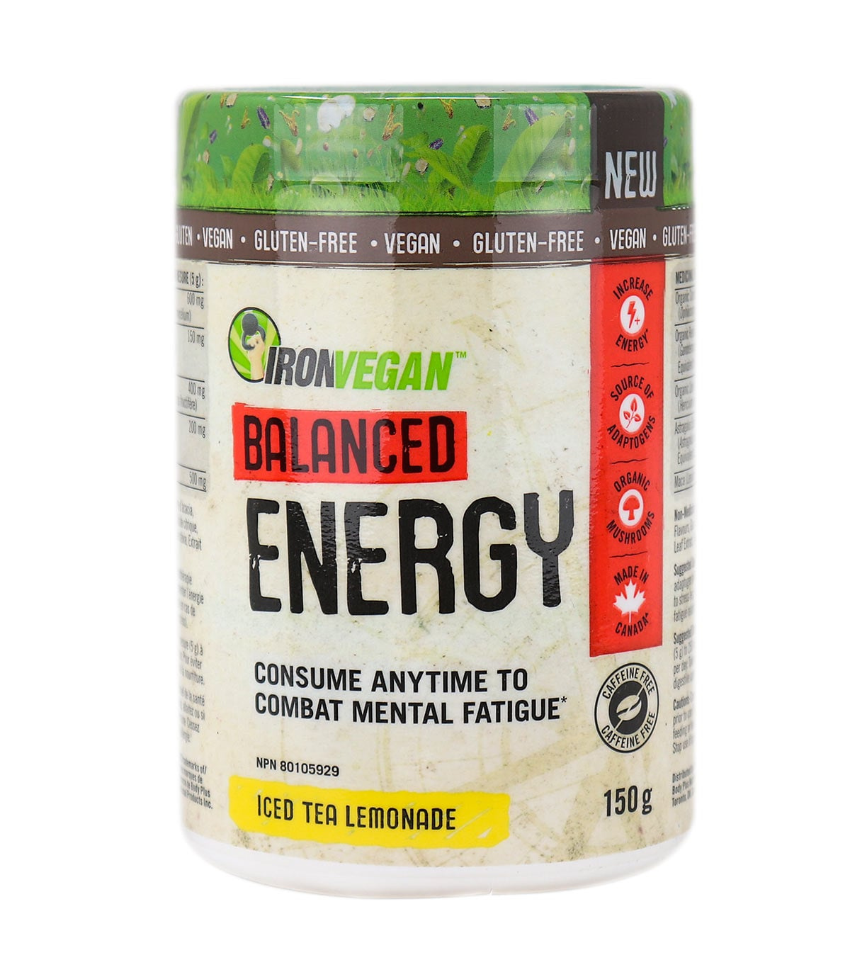 Iron Vegan 아이언 비건 밸런스드 에너지 아이스티 레모네이드 150g | 매일 업데이트되는 특가 상품 | VITASHOP