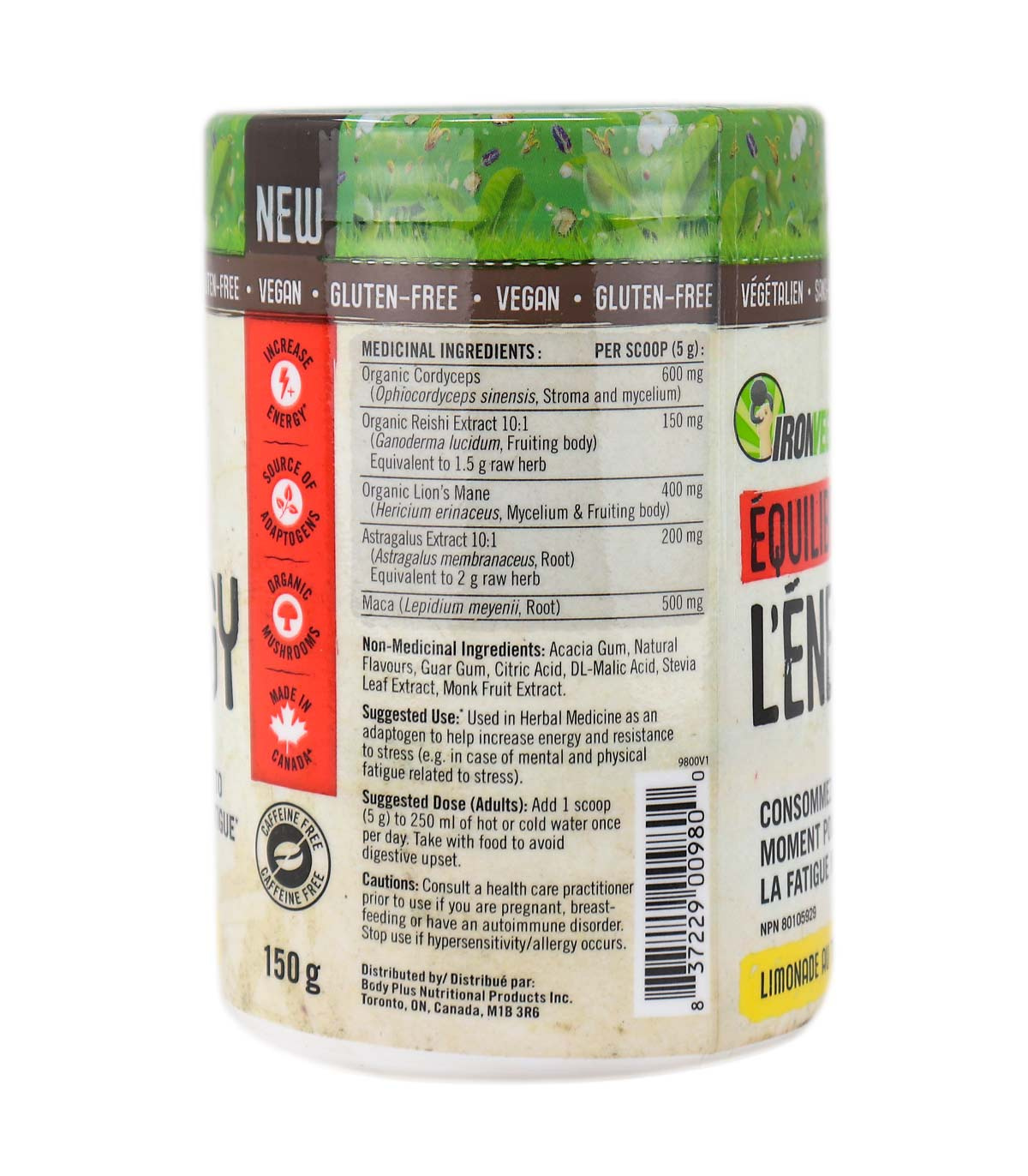 Iron Vegan 아이언 비건 밸런스드 에너지 아이스티 레모네이드 150g | 매일 업데이트되는 특가 상품 | VITASHOP