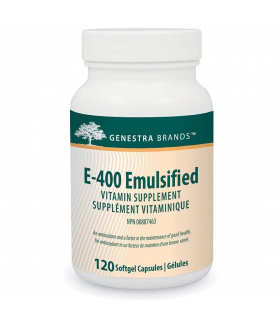 Genestra E-400 Emulsified 120 Softgels | 每天不同折扣, 全网最低价格 | 种类齐全的保健品店铺 VITASHOP, 只有你想不到, 没有你买不到 !