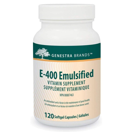 Genestra E-400 Emulsified 120 Softgels | Unbeatable Prices, Daily Deals | VITASHOP