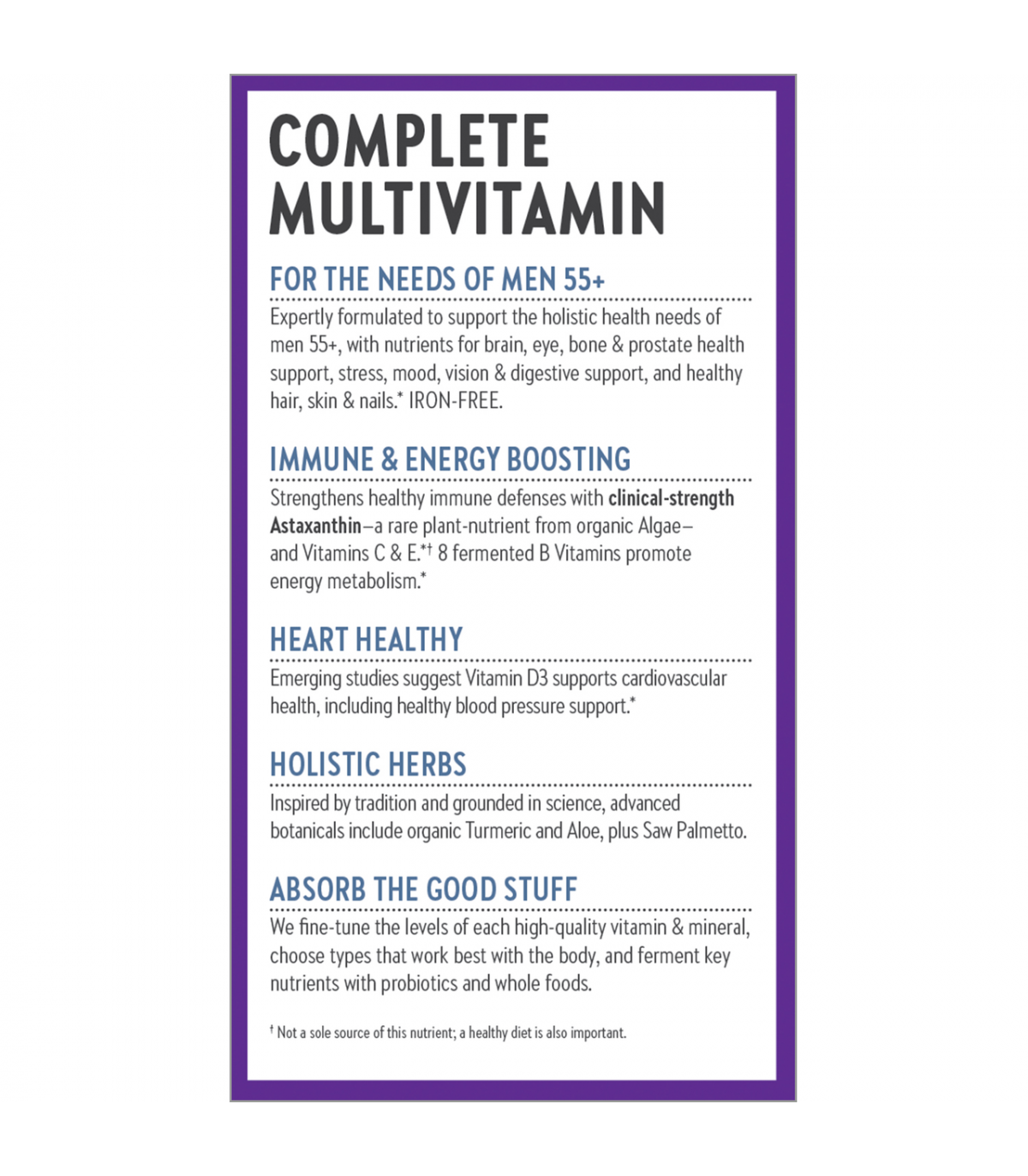 New Chapter Every Man's One Daily 55+ 48 Tablets | Unbeatable Prices, Daily Deals | VITASHOP