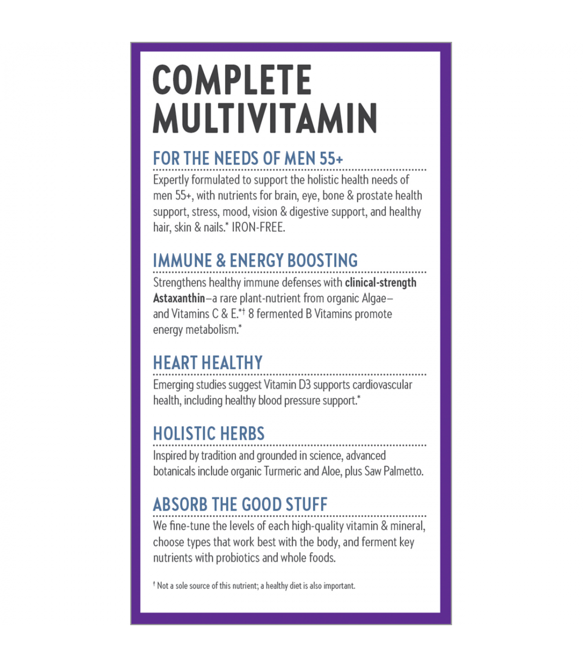 New Chapter Every Man's One Daily 55+ 48 Tablets | Unbeatable Prices, Daily Deals | VITASHOP
