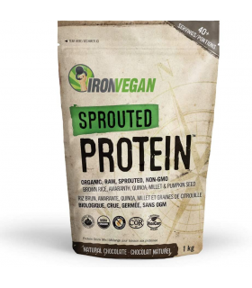 Iron Vegan Sprouted Protein, Chocolate 1 kg | Unbeatable Prices, Daily Deals | VITASHOP