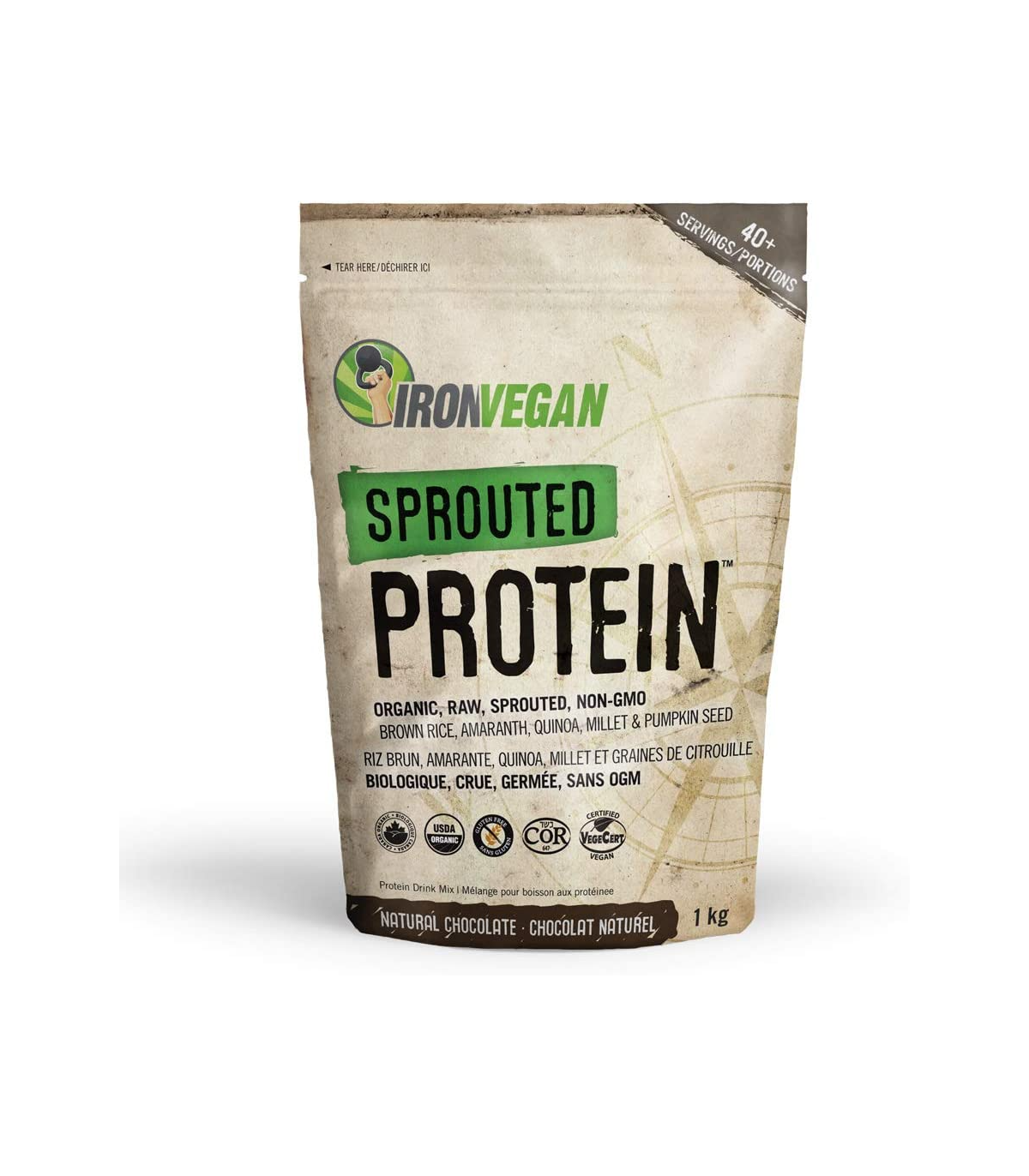 Iron Vegan 아이언 비건 발아 단백질 초콜릿 1kg | 매일 업데이트되는 특가 상품 | VITASHOP