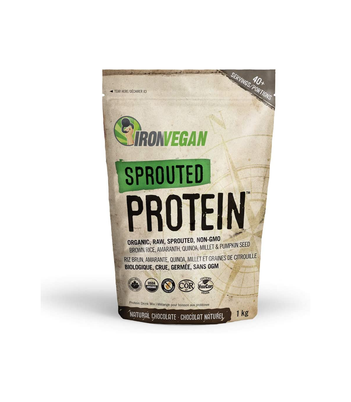 Iron Vegan 아이언 비건 발아 단백질 초콜릿 1kg | 매일 업데이트되는 특가 상품 | VITASHOP