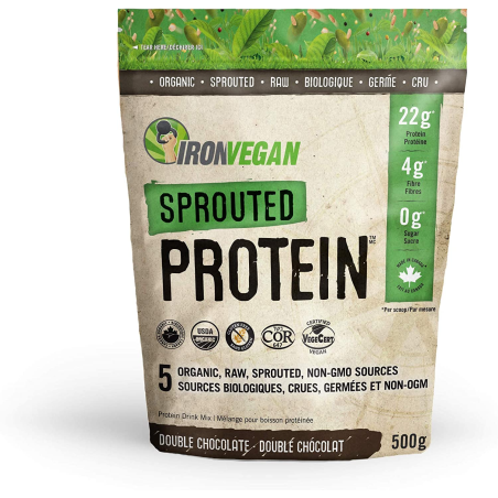 Iron Vegan Sprouted Protein, Chocolate 500 g | Unbeatable Prices, Daily Deals | VITASHOP