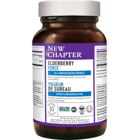 Elderberry Force 30 Capsules | Safest & Easiest Shopping Vitamins Online | VITASHOP
