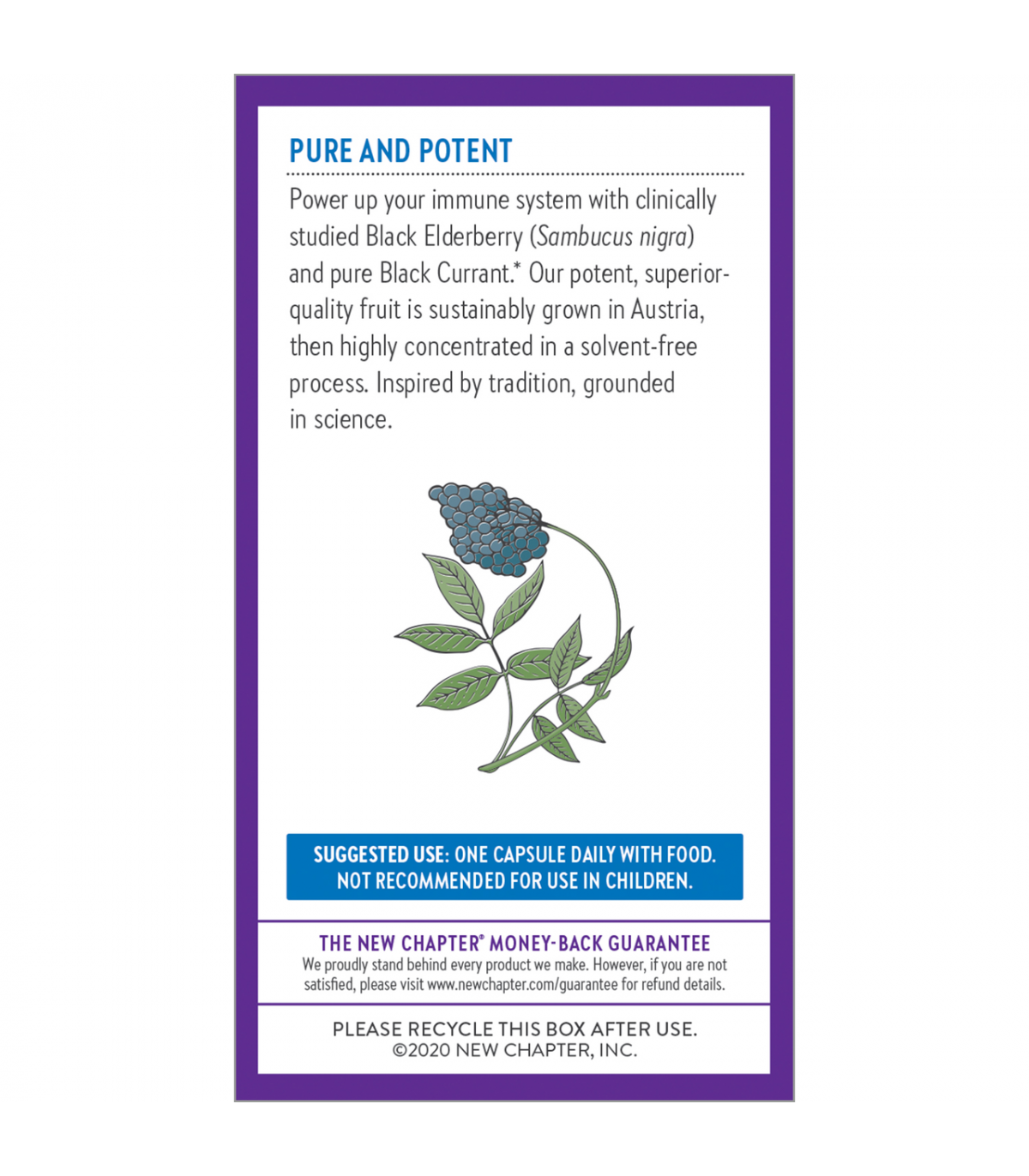 Elderberry Force 30 Capsules | Safest & Easiest Shopping Vitamins Online | VITASHOP