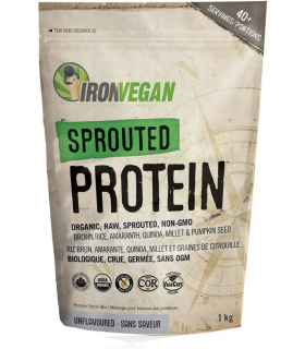 Iron Vegan Sprouted Protein, Unflavoured 1 kg | Unbeatable Prices, Daily Deals | VITASHOP