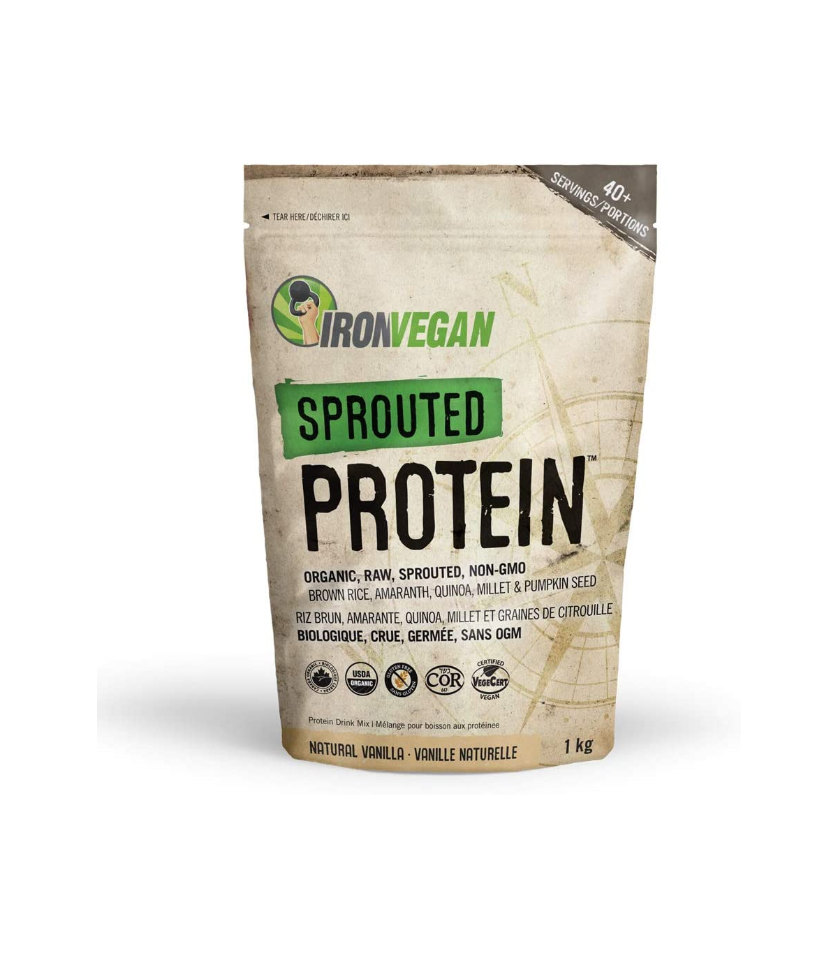 Iron Vegan Sprouted Protein, Vanilla 1 kg | 每天不同折扣, 全网最低价格 | 种类齐全的保健品店铺 VITASHOP, 只有你想不到, 没有你买不到 !