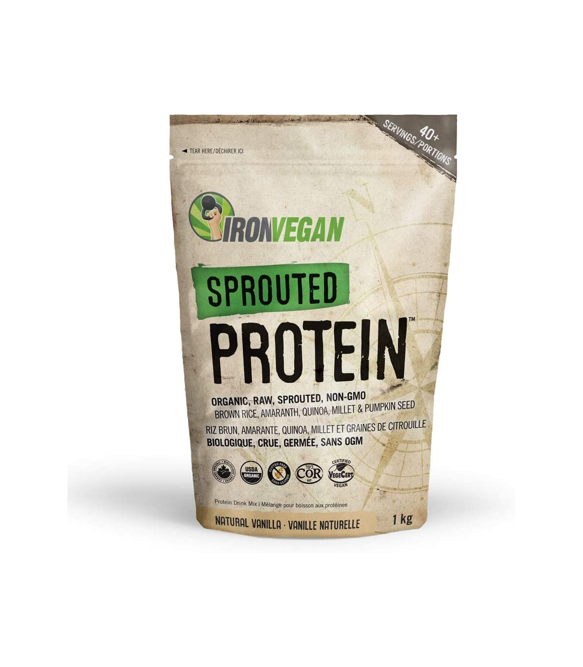 Iron Vegan Sprouted Protein, Vanilla 1 kg | 每天不同折扣, 全网最低价格 | 种类齐全的保健品店铺 VITASHOP, 只有你想不到, 没有你买不到 !
