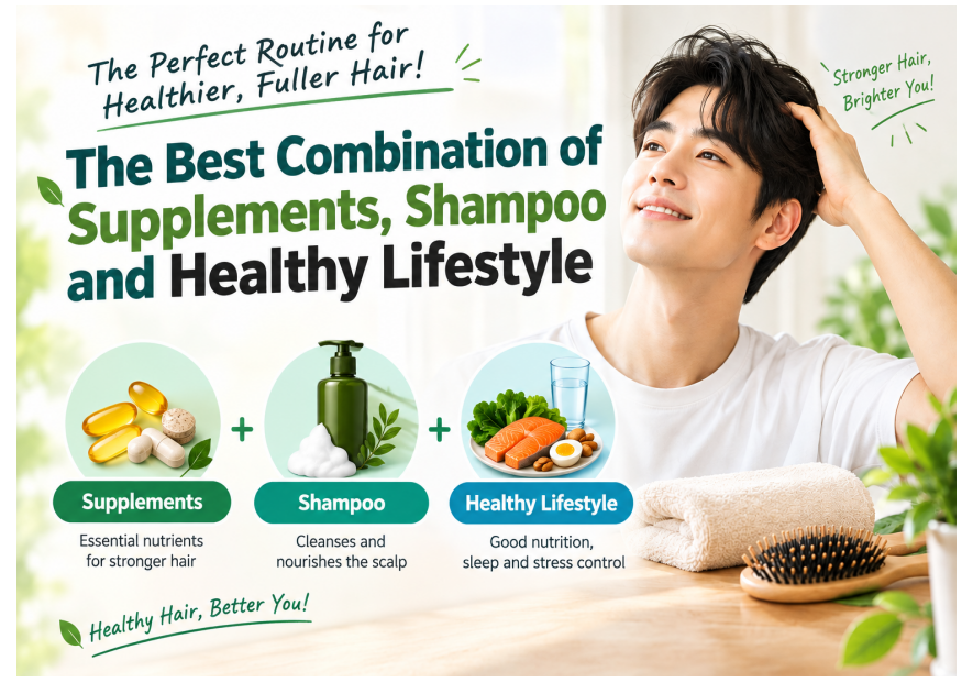 A Routine for Regrowing Hair. The Optimal Combination of Supplements, Shampoo, and Lifestyle Habits