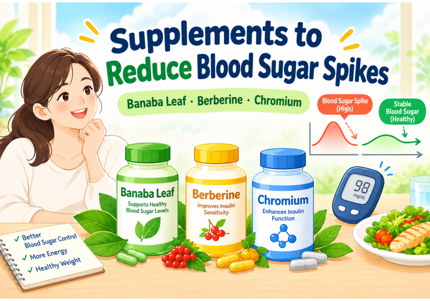 Supplements to Reduce Blood Sugar Spikes, Comparing Banaba Leaf Berberine and Chromium Effects Side Effects and Usage